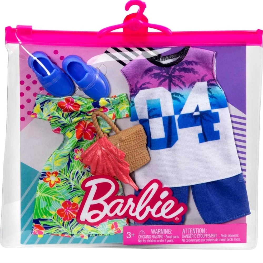 Barbie Fashion Pack- Tropical Dress & Jersey